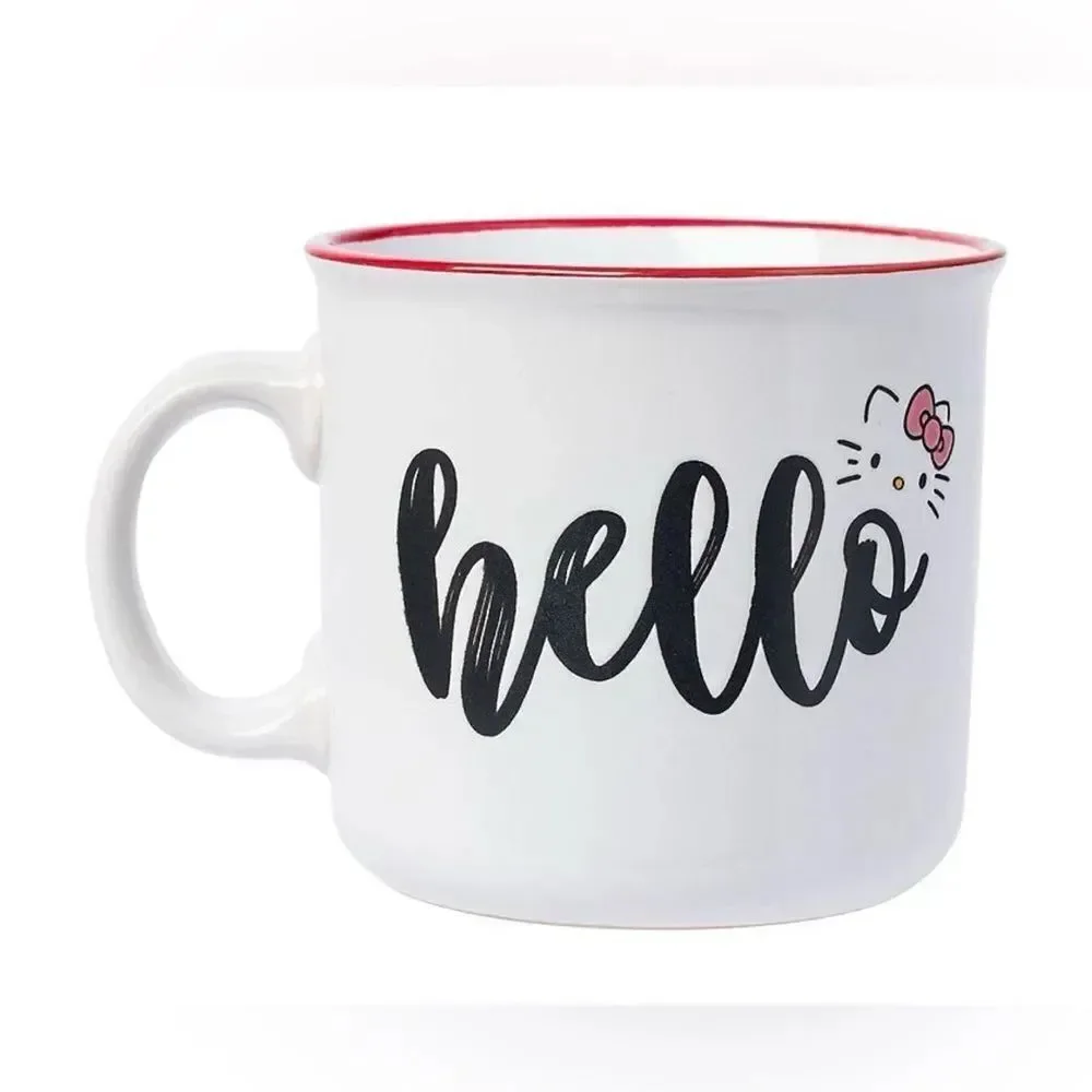 20 oz New Hello Kitty Camper Ceramic Mug NWT